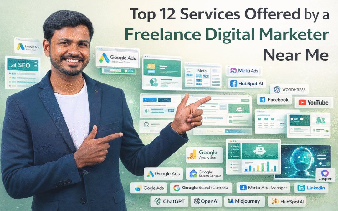 Top 12 Services Offered by a Freelance Digital Marketer Near Me